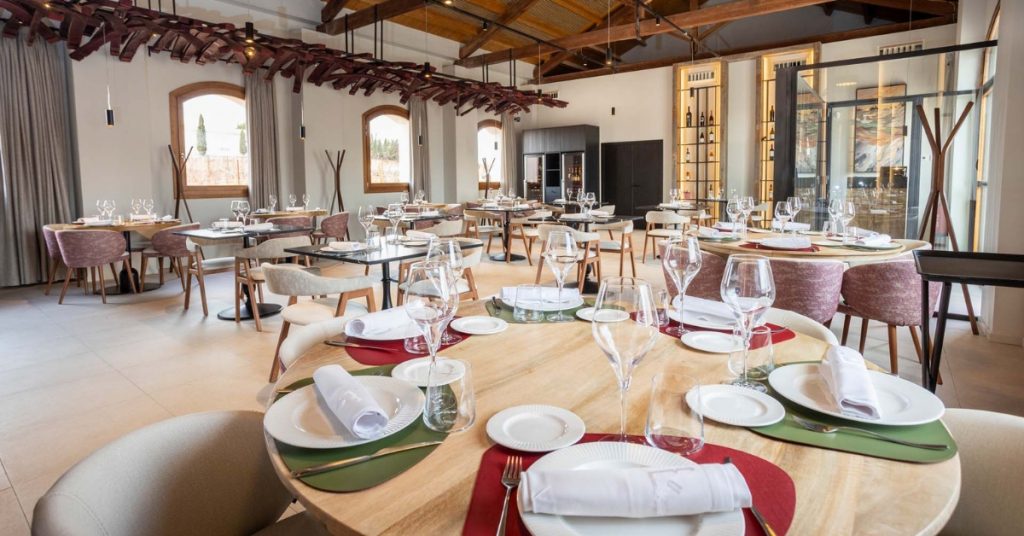 A complete day-out experience combining a premium meal, winery visit, and vineyard outdoor activities at the best restaurant in Requena.